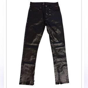 Forever 21 Shiny Black Slim Jeans